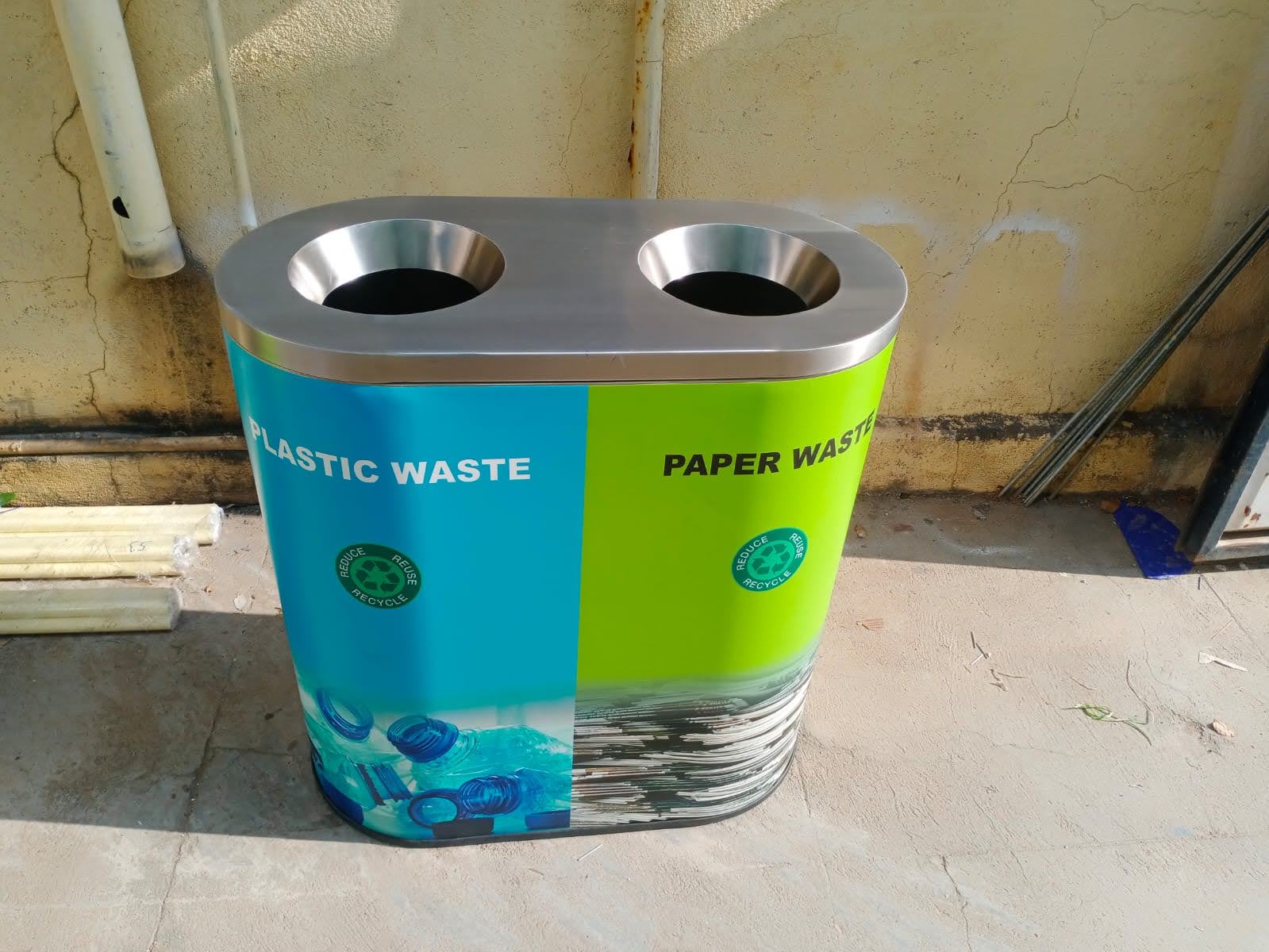 S Steel 2in1 Open Bin
