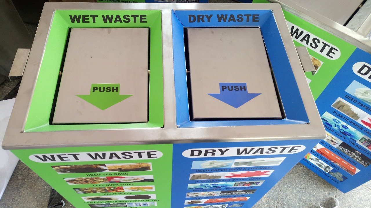 S Steel 2in1 Square Open Bin